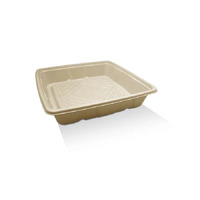 Small Sugarcane Platter 10 inch square base - each