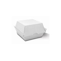 Burger Box / White Corrugated / Plain- 125 PER SL