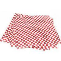 Greaseproof Red/White Chequered 190x310mm - 200/pack