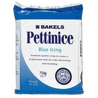 Icing Fondant Pettinice Blue RTR -  750g *Best before 1 July 2022*
