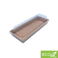 RPET Kraft Deli Tray Lid #2 - 225*86*30mm - 50psc/sl