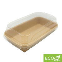 Double Coated Kraft Deli Tray SET 0.4 - 160x91x24mm - 50psc