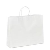 Large White Boutique Paper Gift Bags - 20pk - 450W x 350H +120mmG
