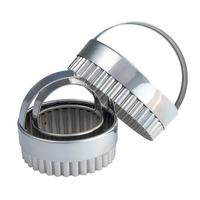 Circle Crinkle Cutter Set of 3 Stainless Steel