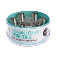 Russian / Flower Piping Tips - 10 Piece Set