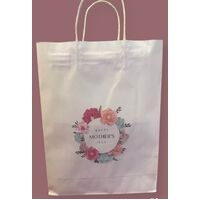 Mothers Day Gift bags White 260wx350hx95g 