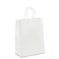 Med White Paper Gift Bags - 20pk - 340W x480H +90mmG