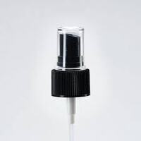 Fine Mist Spray -black with clear cap -24mm-410 (0.12ml-200 diptube) CL-24-4159-WH