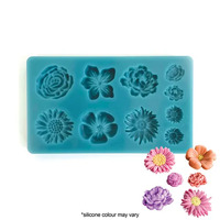 Assorted Flowers Silicone Mould