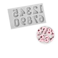 Numbers Silicone Mould - Universal Serif