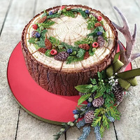 Christmas Wreath, Leaves and Berries Silicone Mould