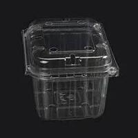 Clear - hinged - 400g strawberry punnets - sleeve 90 *ORDER IN ITEM*