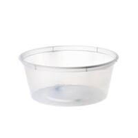 Round Plastic Containers 250 ML  - 50/Sleeve