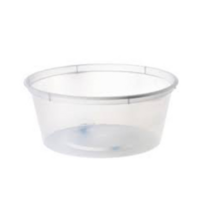Round Plastic Take Away Containers 550 ml  - 50/Sleeve (10 per carton)
