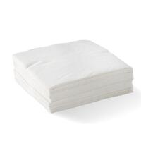 Dinner Napkins 2 ply white  1/4 fold