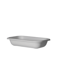  Sugarcane 650ML/ 24oz Rectangular container- 50/Sleeve (10)