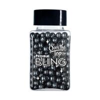 Edible Bling Black Pearls  4 mm - 70g