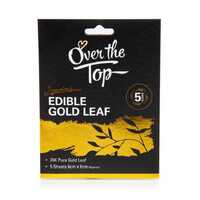 Edible Gold Leaf  24K Sheets - 5 sheets