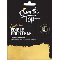 Edible Gold Leaf  24K Sheets - 2 sheets