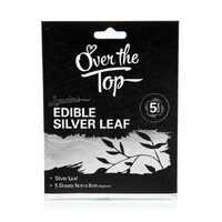 Edible Silver Leaf Sheets - 5 sheets