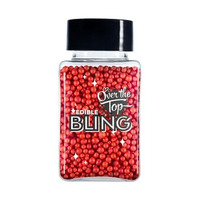 Edible Bling Sprinkles Red  60g