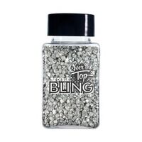 Edible Bling Sanding Sugar Pearl Silver 80g