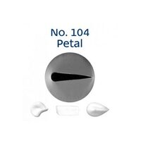 #104 Rose Petal Standard Stainless Steel Piping Tip