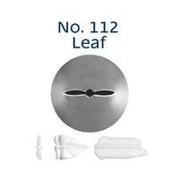 No 112 Leaf  MEDIUM Piping Tip Stainless Steel