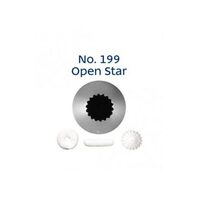 No 199 Open Star Standard Stainless Steel Piping Tip