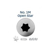 1M Open Star Piping Tip 