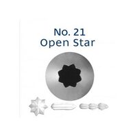 No 21 Star Standard Stainless Steel Piping Tip