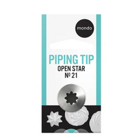  21 Open Star Piping Tip SS
