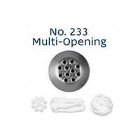 No 233 Multi Open Stainless Steel Piping Tip