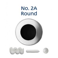 No 2A Round MEDIUM Piping Tip Stainless Steel