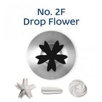 No 2F Drop Flower Stainless Steel Piping Tip