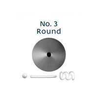 No 3 Round  Standard Stainless Steel Piping Tip