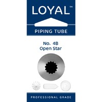 No 4B Open Star Stainless Steel Piping Tip