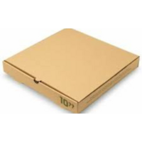 10" Brown Pizza Box - 50/Sleeve