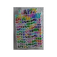 Happy Birthday Rainbow Plaque - Each