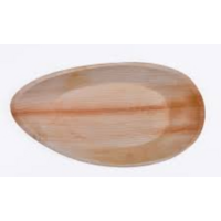 Palm leaf Tear Shape Platter 12" -25 per pack
