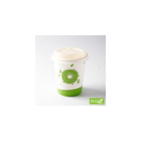 Compostable Single wall 8oz Coffee cup Sleeve of 50