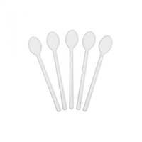 White Plastic Soda Spoon - 100/pack