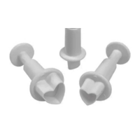Heart Plunger Cutter set of 3