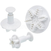 Snowflake Plunger Cutter  - set of 3