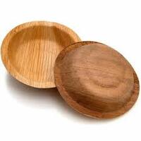 Palm leaf bowl Round 5 Inch- 25 per pack