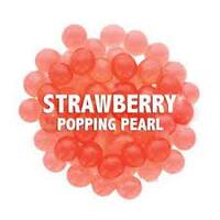 Agar Agar Strawberry Popping Bobas/Pearls - 3.2kg
