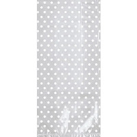 Cellophane Wine Bottle Bag with Printed Dots 