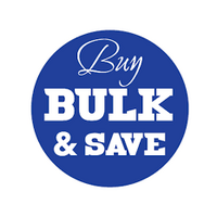 Pre Printed *Special*Bulk And Save * Stickers 50mm rnd-250 per roll