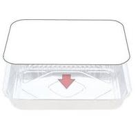 PVC Lids for large Rectangle foil container 25/Sleeve TO FIT 448 CONTAINER