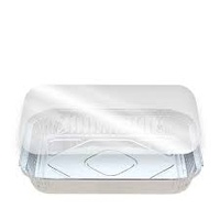 PVC Lids for large Rectangle foil container 100/Sleeve TO FIT 488 CONTAINER